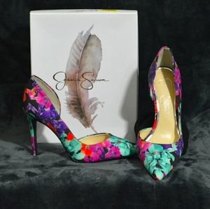 Jessica Simpson Floral Heels